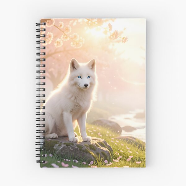 Item preview, White Fox in the Cherry Blossom Grove designed and sold by Fanta-sticky.
