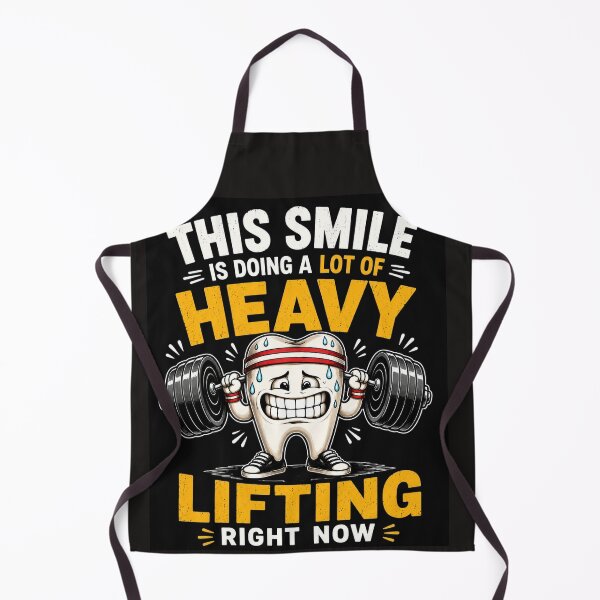 Item preview, This Smile Is Doing A Lot Of Heavy Lifting Right Now Funny T-Shirt designed and sold by QuirkyCloud Designs.
