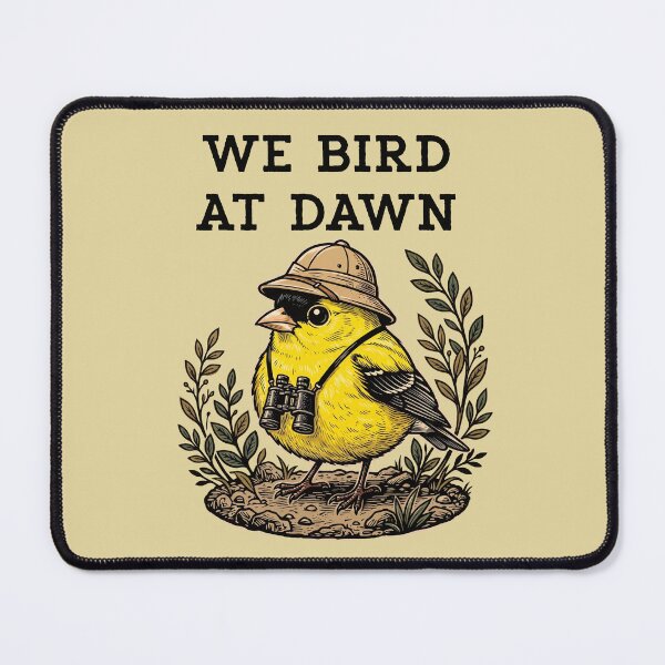 Item preview, We Bird At Dawn Goldfinch Birdwatching Birder designed and sold by d247.