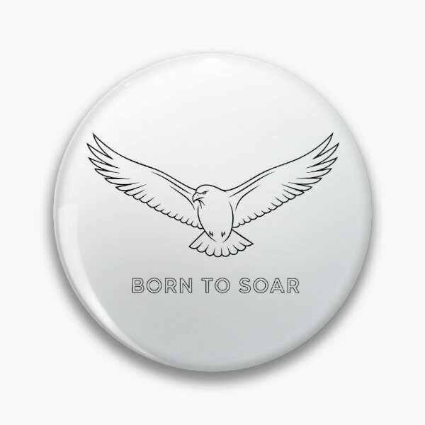 Item preview, Minimalist Hawk Born to Soar Line Art designed and sold by Orviona.