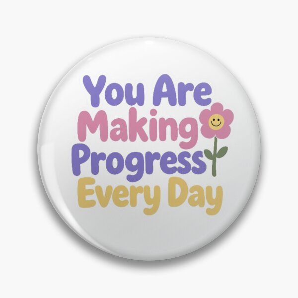 Item preview, You Are Making Progress Every Day - Colorful Pastel Positive Design designed and sold by digital.stickerperso.com.
