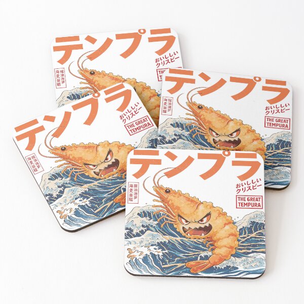 Item preview, Crispy Tempura Shrimp Wave Art designed and sold by landscapehaven.