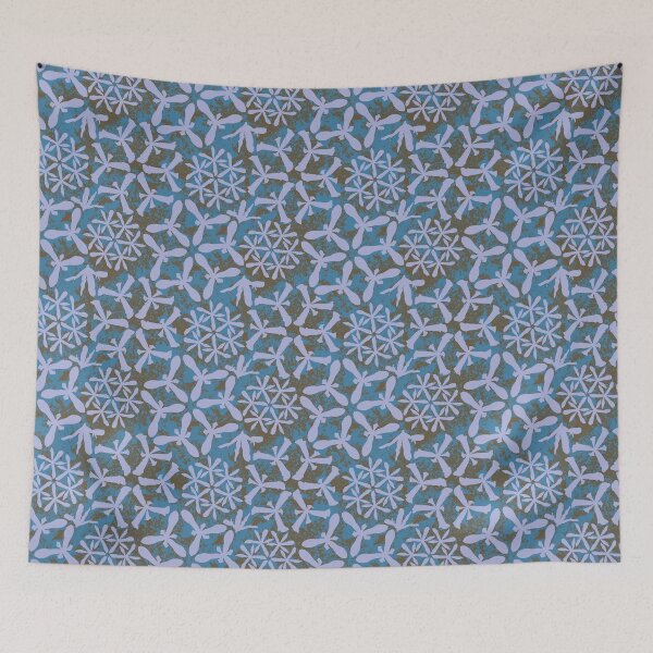 Item preview, Iris Reticular Radials on Blue & Brown designed and sold by Digitalmyth's Designs.
