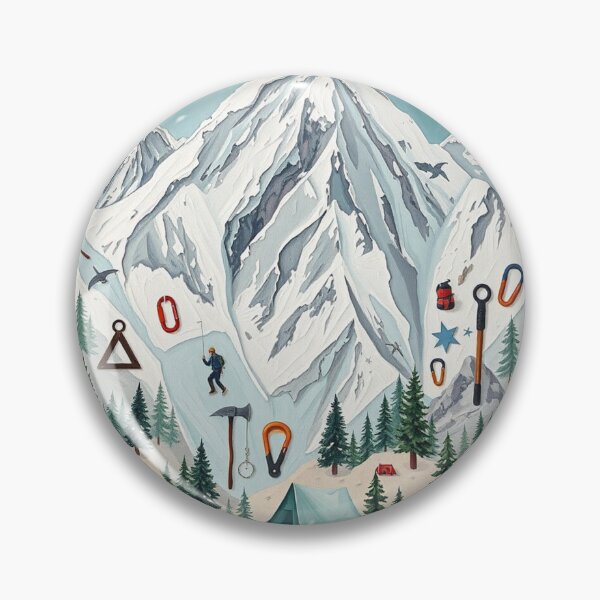Item preview, Winter Mountain Adventure Skiing Snowboarding Camping Art. designed and sold by hoodiehood.