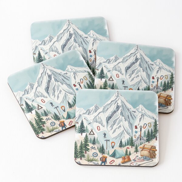 Item preview, Winter Mountain Adventure Skiing Snowboarding Camping Art. designed and sold by hoodiehood.