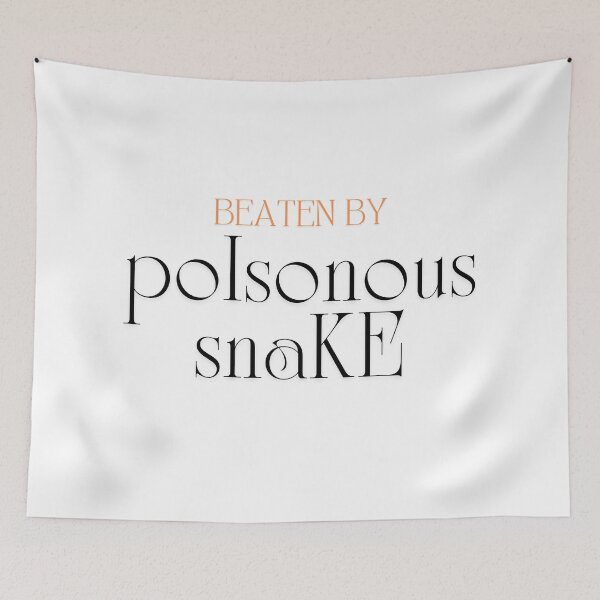 Item preview, Beaten by poisonous snake designed and sold by ArtistTejal.