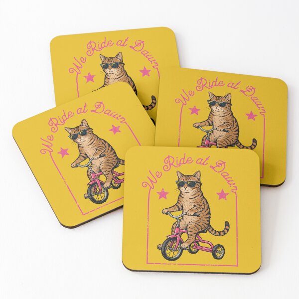 Item preview, Cool Cat Riding Tricycle We Ride at Dawn designed and sold by d247.