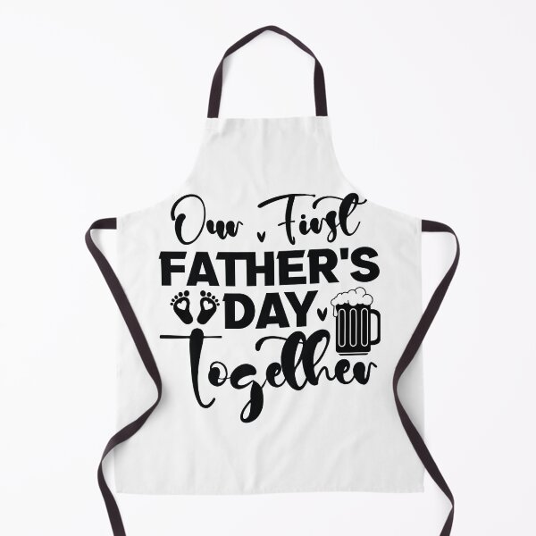 Item preview, Our First Fathers Day Together - Funny Dad Quotes Retro Vintage Aesthetic New Papa Baby Family Gift designed and sold by FuzionRaptor.
