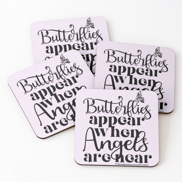 Item preview, Butterflies Appear When Angels Are Near designed and sold by VibeShift Studio.