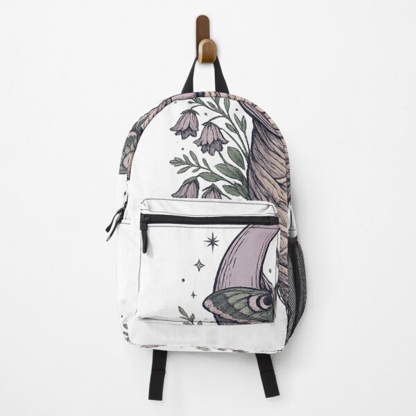 Item preview, Pastel Goth Moth Crescent Moon Botanical Illustration Dark Academia Art designed and sold by irfanshikh.