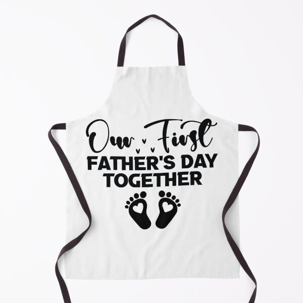 Item preview, Our First Fathers Day Together - Cute Retro New Dad Quotes Cool Matching Family Husband Newborn Baby Gift Apparel Art designed and sold by FuzionRaptor.