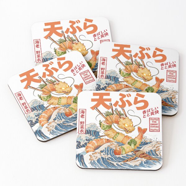 Item preview, Tempura Dragon Ocean Wave Art designed and sold by landscapehaven.