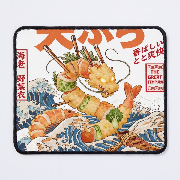 Item preview, Tempura Dragon Ocean Wave Art designed and sold by landscapehaven.
