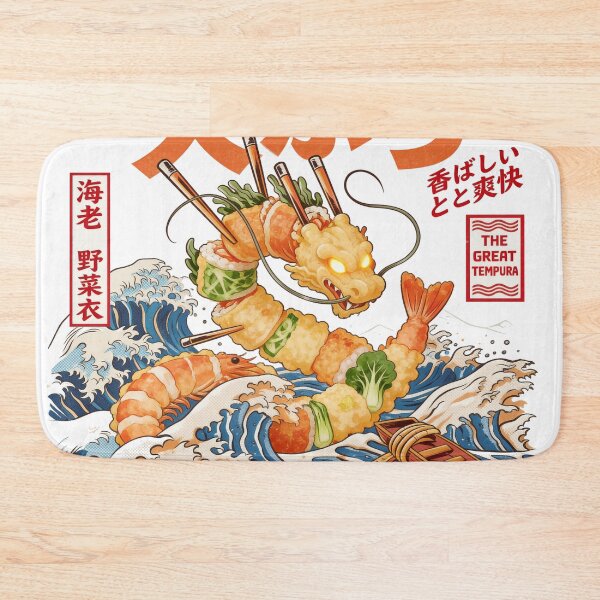 Item preview, Tempura Dragon Ocean Wave Art designed and sold by landscapehaven.
