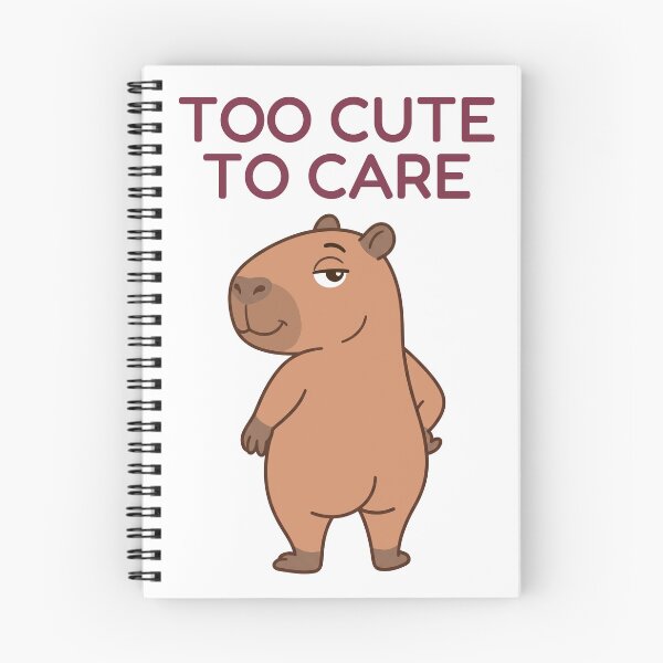 Item preview, Too Cute To Care Capybara – Funny Cute Animal Meme designed and sold by Sir Capy B.