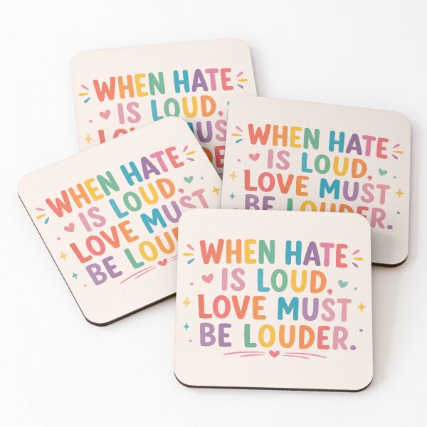 Item preview, When Hate is Loud Love Must Be Louder, Rainbow, Equality Activist, Kindness Inclusion, LGBTQIA Pride  designed and sold by Sprinkle12345.