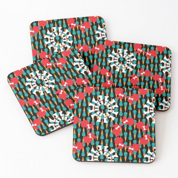 Item preview, Red & White Dapper Bunny Radials with Carrots Stripes designed and sold by Digitalmyth's Designs.