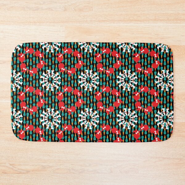 Item preview, Red & White Dapper Bunny Radials with Carrots Stripes designed and sold by Digitalmyth's Designs.