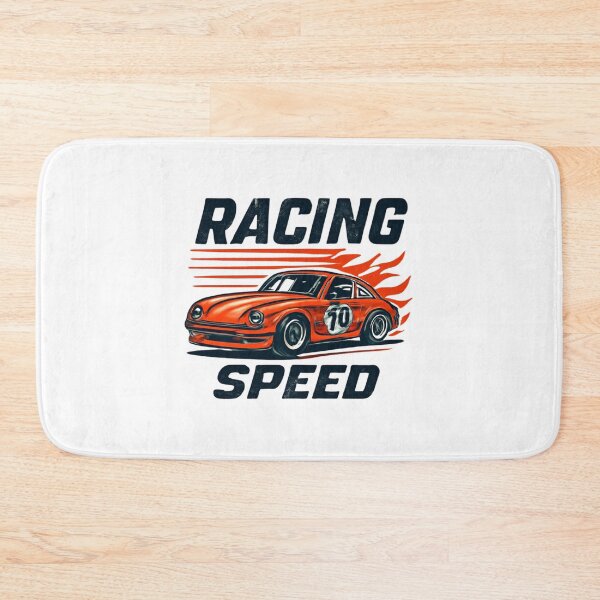 Item preview, 1980s Vintage Racing Graphic Sports Car with Flames Speed Lines Retro Motorsport Design designed and sold by trendplusco.