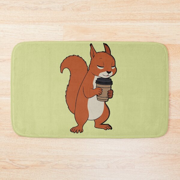 Item preview, Coffee-Addicted Squirrel | Squirrel with Kawaii Coffee Cup designed and sold by AstronautMerch.