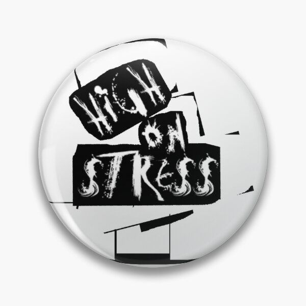 Item preview, High On Stress Distressed Punk Typography designed and sold by Dragonmotor Media.