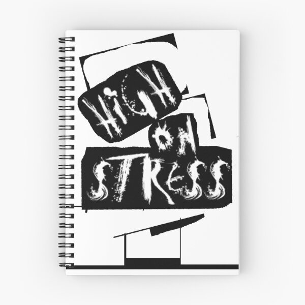 Item preview, High On Stress Distressed Punk Typography designed and sold by Dragonmotor Media.
