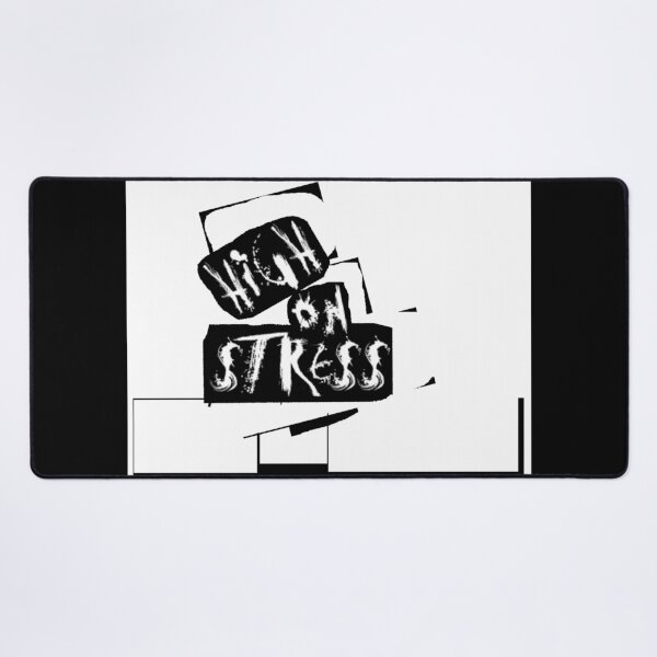 Item preview, High On Stress Distressed Punk Typography designed and sold by dragonmotor7.