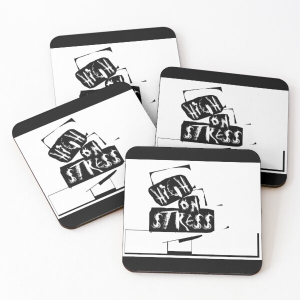 Item preview, High On Stress Distressed Punk Typography designed and sold by Dragonmotor Media.