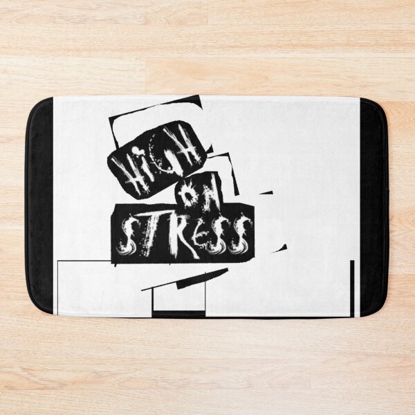 Item preview, High On Stress Distressed Punk Typography designed and sold by dragonmotor7.
