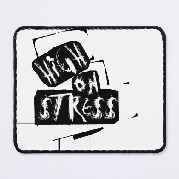 Item preview, High On Stress Distressed Punk Typography designed and sold by dragonmotor7.