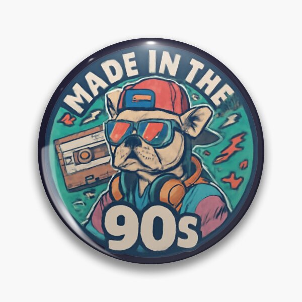 Item preview, Made In The 90s French Bulldog Vintage Comic T-Shirt designed and sold by Lamagift.