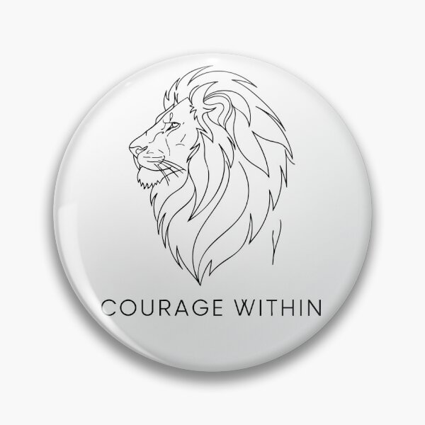 Item preview, Minimalist Lion Courage Within Line Art designed and sold by Orviona.