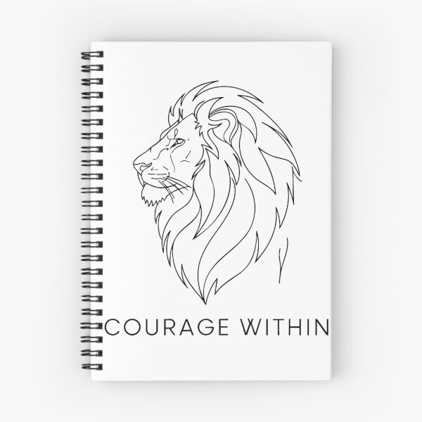 Item preview, Minimalist Lion Courage Within Line Art designed and sold by Orviona.