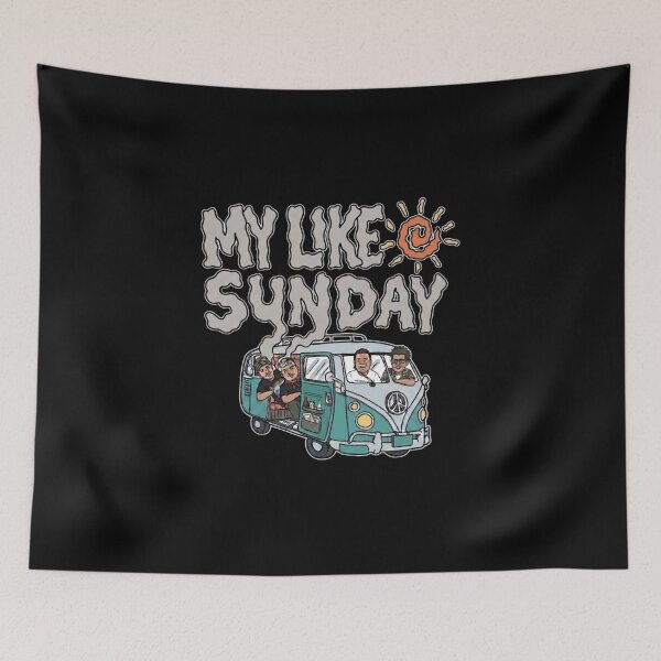 Item preview, My Like Sunday - Retro Pop-Punk Van Illustration designed and sold by fatrin99.