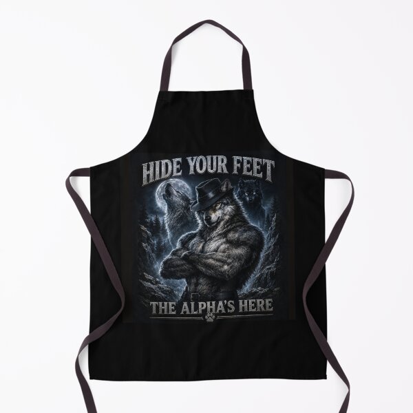 Item preview, Hide your feet The Alpha Is Here Wolf Meme designed and sold by SMARTKIT DESIGNAGENCY.