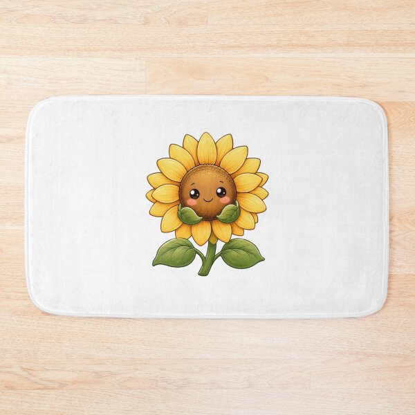 Item preview, Cute Kawaii Sunflower Sticker designed and sold by HaveAGoodDay365.
