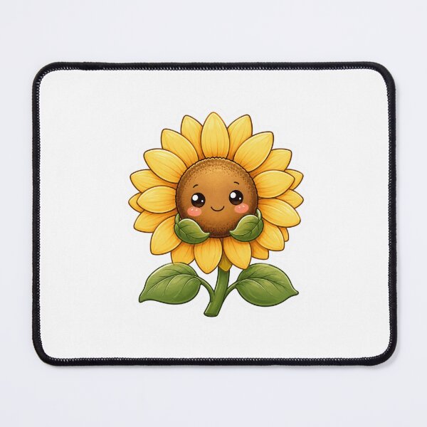Item preview, Cute Kawaii Sunflower Sticker designed and sold by HaveAGoodDay365.