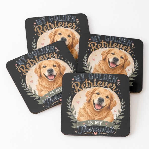 Item preview, My Golden Retriever Is My Therapist – Cute Dog Lover Gift | Golden Retriever Mom & Dad Design designed and sold by MKOWOLF.