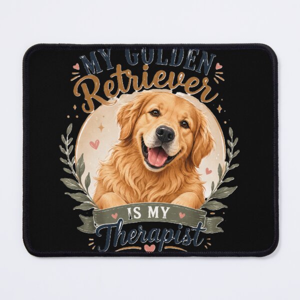 Item preview, My Golden Retriever Is My Therapist – Cute Dog Lover Gift | Golden Retriever Mom & Dad Design designed and sold by MKOWOLF.