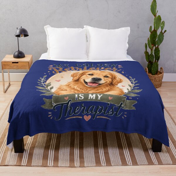 Item preview, My Golden Retriever Is My Therapist – Cute Dog Lover Gift | Golden Retriever Mom & Dad Design designed and sold by MKOWOLF.