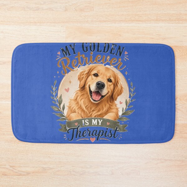 Item preview, My Golden Retriever Is My Therapist – Cute Dog Lover Gift | Golden Retriever Mom & Dad Design designed and sold by MKOWOLF.