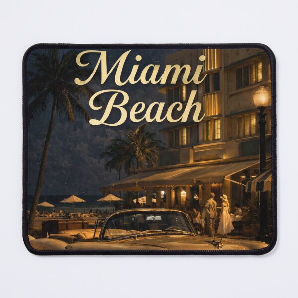 Item preview, Miami Beach Cadillac Convertible Art Print designed and sold by Ve & Co.