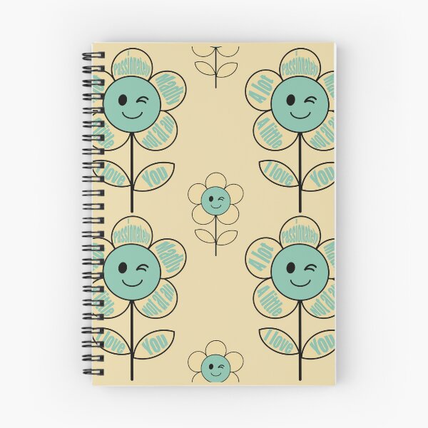 Item preview, I Love You - Beige Funny Flowers E9 designed and sold by StefanStudioArt.