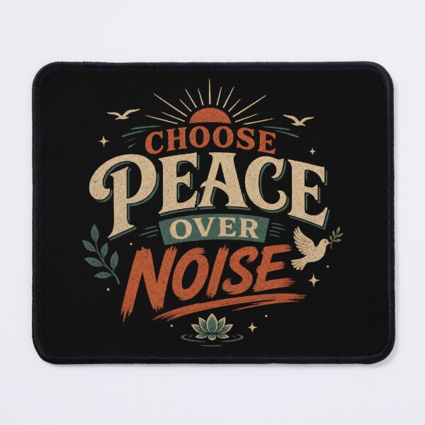 Item preview, CHOOSE PEACE OVER NOISE designed and sold by ActOutTees.