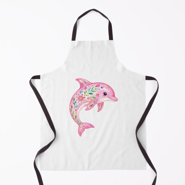 Item preview, pink dolphin art designed and sold by lovely distractions .