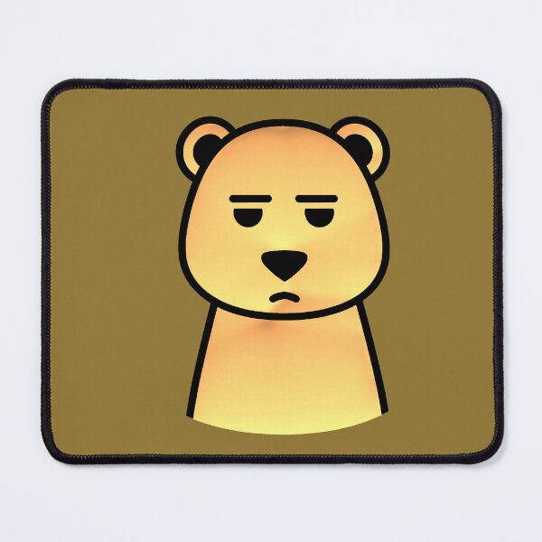 Item preview, Serious Bear Pet | Minimalist Kawaii Annoyed Bear Face designed and sold by AstronautMerch.