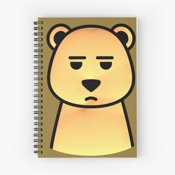 Item preview, Serious Bear Pet | Minimalist Kawaii Annoyed Bear Face designed and sold by AstronautMerch.