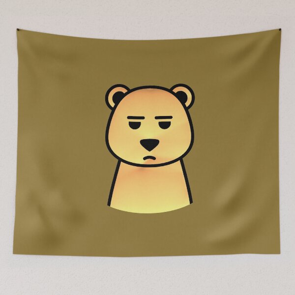 Item preview, Serious Bear Pet | Minimalist Kawaii Annoyed Bear Face designed and sold by AstronautMerch.