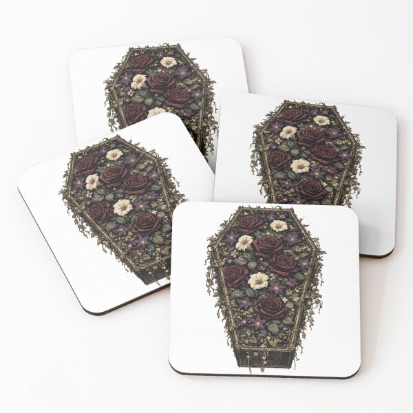 Item preview, Coffin Flowers Dark Cottagecore Gothic Botanical Witchy Fashion designed and sold by irfanshikh.