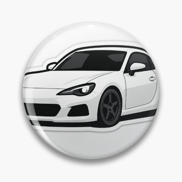 Item preview, White JDM Sports Car Sticker designed and sold by AuraAuto.